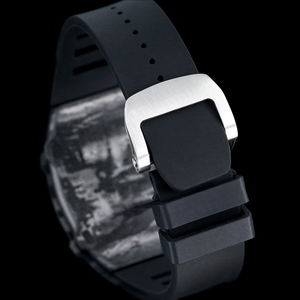 Reloj de Pulsera de Lujo para Hombre, con Correa de Silicona Blanca de Grado 5A, Caja de Carbono, Esqueleto, Tourbillon, Mecánico Automático - Product Image 6