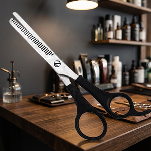 Ciseaux de coiffure professionnels ASAP pour droitiers, à long manche, en plastique, légers, pour effiler les cheveux, ciseaux de texture pour barbier - Product Image 2