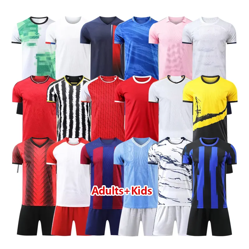 Großhandel Neue Saison Thailand Qualität Fußball Uniform Kits Fußball Trikot Set Fußball Shirts