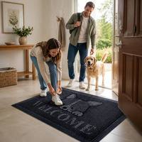 Tapis de porte personnalisé Ru Oem, écologique, antidérapant, en matériau TPE, design moderne, avec logo