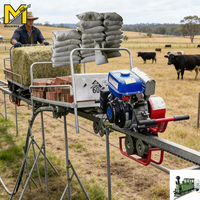 Oferta Especial: Máquina de Transporte Agrícola Autopropulsada a Gasolina para Huertos y Montaña, Monorriel de Alta Productividad