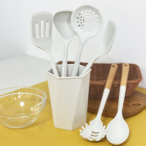 Food Grade Heat Resistant Kitchen Accessories Cooking <b>Tools</b> 12 Piece <b>Silicone</b> Kitchen Utensils Set with Wooden Handle - Product Image 3