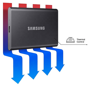 قرص صلب محمول من سامسونج T7 بسعة 500 جيجابايت و1 تيرابايت و2 تيرابايت، يدعم USB <span class=keywords><strong>3.2</strong></span> الجيل الثاني، متوافق مع أجهزة الكمبيوتر، ماك، أجهزة أندرويد، وأجهزة الألعاب - Product Image 6