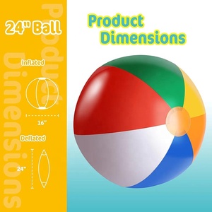 Pelotas de <span class=keywords><strong>Playa</strong></span> Inflables Grandes, Color Arcoíris, Pelota de Piscina, Voleibol, Pelota de <span class=keywords><strong>Playa</strong></span> para Nadar, Recuerdo de Fiesta, Globos de <span class=keywords><strong>Playa</strong></span> - Product Image 2