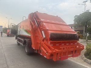 Dongfeng <span class=keywords><strong>153</strong></span> Cab 4*2 DIESEL kín xe Tải Chở Rác bằng tay nén nén với động cơ động cơ hộp số bơm sử dụng điều kiện - Product Image 2