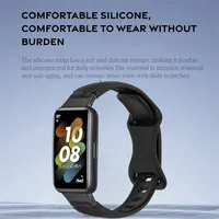 Montre connectée respirante à motif pissenlit pour Band 7, bracelet en silicone, respectueux de la peau, réglable pour le sport, pour homme et femme