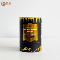 Tube en papier écologique en matériau recyclé, qualité alimentaire, taille personnalisée, emballage pour produits de compléments alimentaires et bâtonnets de miel