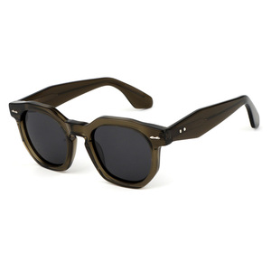 LBashades GS5850 جديد عصري ممتاز 8.0 ظلال إطار دائري صغير نظارات شمسية مستقطبة 3 + 2 مفصل معدني - Product Image 2