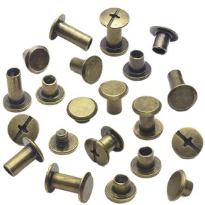 Boulon à vis cruciforme mère et enfant Rivet plat à emboîtement pour cuir pour vêtements vêtements sacs chaussures boîtes - Product Image 1