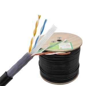Câble réseau Ethernet Cat 6 UTP extérieur en cuivre PVC PE à double gaine 1000FT 305M - Product Image 1