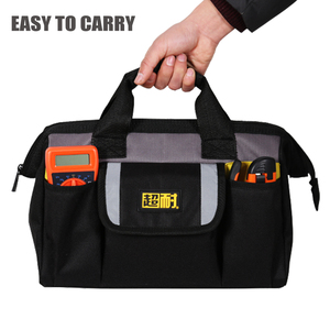 Sac à outils OEM d'usine à large ouverture, sangle d'épaule réglable, grande capacité, multi-compartiments, poignée rembourrée, étanche - Product Image 6