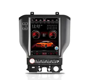 สําหรับFord Mustang 2015-2022 สําหรับTeslaหน้าจอขนาดใหญ่รถวิทยุสเตอริโอมัลติมีเดียGPSนําทางDSP Carplay Android 13 หัว