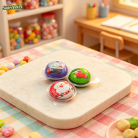 Bonbons gélifiés multicolores à saveur sucrée sur le thème de Noël en boîte (10g 50 pièces) pour les fêtes de Noël, cadeaux, personnalisation disponible