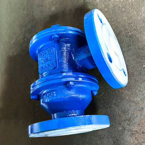 Válvula de ventilación de brida de un solo paso con revestimiento de PTFE, tipo bola, para ácidos y álcalis, uso a presión atmosférica - Product Image 3