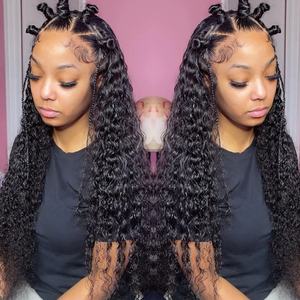 Peluca de Encaje Frontal 13x6, Cabello Camboyano Virgen, Peluca de Encaje Frontal HD sin Pegamento, Pelucas de Encaje Completo HD para Mujeres Negras, Cabello con Cutícula Alineada - Product Image 4