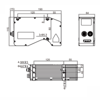 ESX10-C Capteur de profil industriel 3D à triangulation 2D haute précision avec support de montage