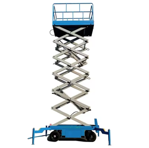 Plataforma de trabajo aéreo para hombre, elevador móvil de 8 m, 10 m, 12 m, a la venta, elevador de tijera con <span class=keywords><strong>Control</strong></span> remoto, 500 KG - Product Image 1