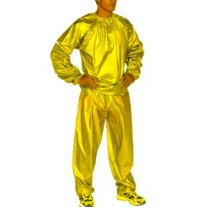 Combinaison de sauna unisexe en PVC/nylon de haute qualité, sur mesure, avec logo personnalisé, pour la perte de poids - Product Image 1