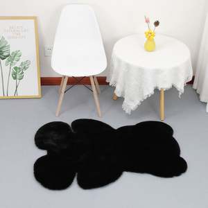 พรมปูพื้นขนกำมะหยี่ขนยาวสีชมพูนุ่มสบายทันสมัย - Product Image 5