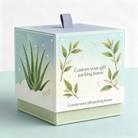 Boîte rigide en papier écologique personnalisée avec fermeture à ruban |   Emballage cadeau cosmétique de luxe réutilisable pour la beauté et les soins de la peau