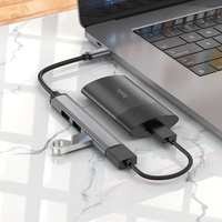 Hoco grosir Laptop konektor perpanjang HB26 4 In 1 USB ke USB 3.0 + USB 2.0*3 adaptor