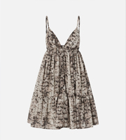 Robe mini à volants imprimé serpent pour femme, bretelles spaghetti, col en V profond, robe d'été décontractée, étiquette privée personnalisée OEM