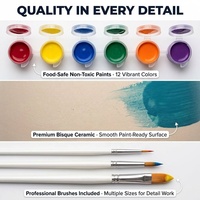 Kit de peinture céramique DIY, cadeau d'anniversaire pour enfants et adultes, peignez votre propre ensemble de poterie, fournisseur OEM personnalisé, étiquette privée