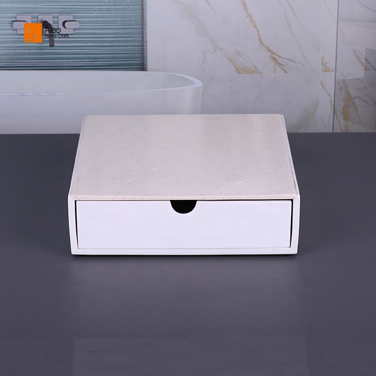 Высококачественный Декоративный ящик для хранения в ванной комнате из полимерной смолы, лидер продаж, коробка для хранения ювелирных изделий из полимерной смолы, коробка для удобства