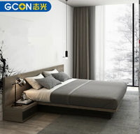 GCON — lit Tatami de style japonais en bois, Loft bas avec rangement