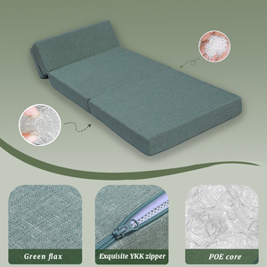 Canapé-lit en tissu écologique Skylee, <span class=keywords><strong>matelas</strong></span> confortable, hypoallergénique, pliable, <span class=keywords><strong>matelas</strong></span> de <span class=keywords><strong>sol</strong></span> pour l'extérieur - Product Image 4