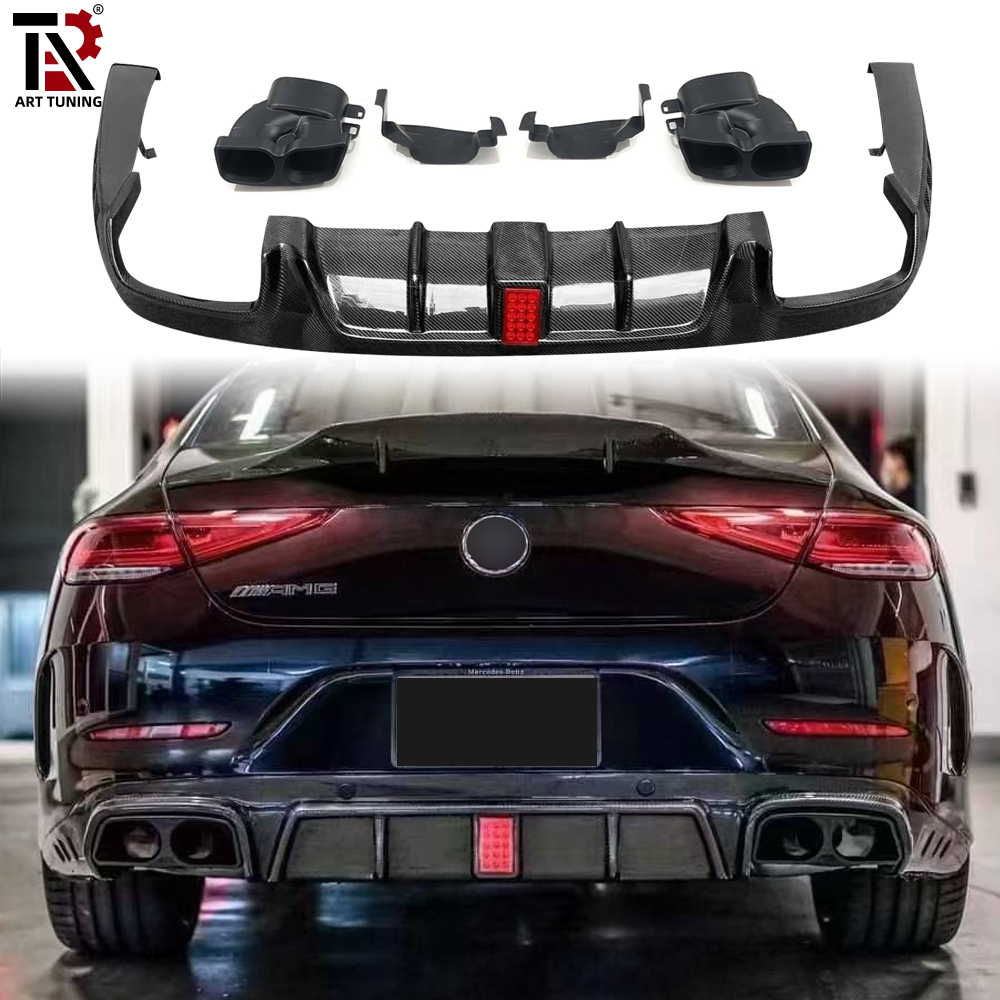 Carbon Fiber Rear Lip + Tailpipe B Style