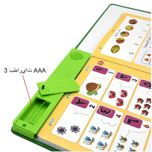 Livre sonore interactif pour enfants en langue arabe, livre électronique éducatif précoce avec stylo pour les tout-petits apprenant les lettres et les chiffres arabes - Product Image 3