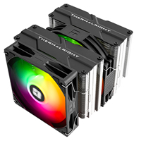 Pendingin CPU Thermalright PA140 SE ARGB Tinggi 158mm Dual Tower 6 Heatpipe AGHP Radiator Udara AMD INTEL