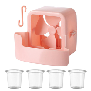 Electric Fan Cooling Storage <b>Box</b> Hanging Fan Cooling <b>Tool</b> With 4 Cup Household Cooling <b>Box</b> Fan Cooler Refrigeration Accessories - Product Image 5