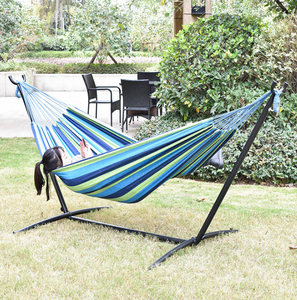 Portable brésilien rayé <span class=keywords><strong>Double</strong></span> <span class=keywords><strong>hamac</strong></span> Camping balançoire toile coton <span class=keywords><strong>hamac</strong></span> - Product Image 5
