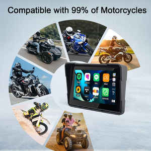 Sans fil Android Auto Y Carplay Pantalla Para Moto Accesorios Per Con Pour Gps Senza Fili 5 Pouces Pulgadas <span class=keywords><strong>Mirror</strong></span> <span class=keywords><strong>Link</strong></span> - Product Image 4