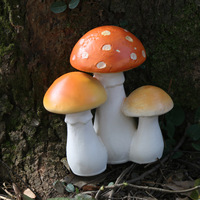 Accessoires de micro-paysage champignon style chinois, décorations de rocaille de printemps pour bonsaï, multifonctionnelles pour jardinage DIY