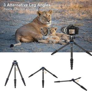 <span class=keywords><strong>Trépied</strong></span> en fibre de carbone <span class=keywords><strong>SIRUI</strong></span> AM-254 avec colonne centrale à deux sections, <span class=keywords><strong>trépied</strong></span> de voyage compact et léger de 59.8 pouces pour appareil photo, taille de pliage - Product Image 5