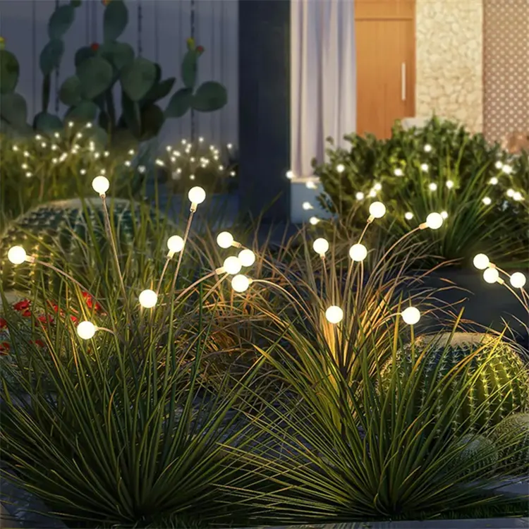 Lampada lucciola decorazione cortile esterno 6 led lucciola sentiero prato luci solari IP65 luce solare solare solare solare solare solare