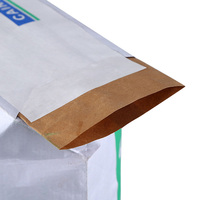 Durable Multiply 50kg Paper Cement Packaging Bag Kraft Laminated Paper Sack for Cement, Powder, Glue