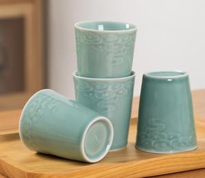 Longquan seladon desenli çay fincanı - Product Image 4