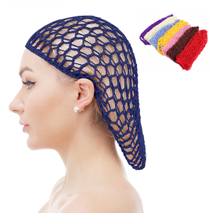 Respirant Coloré Crochet Rayonne Cheveux Accessoires Chignon Couverture Cheveux Net <span class=keywords><strong>Snood</strong></span> pour Cheveux Longs - Product Image 1