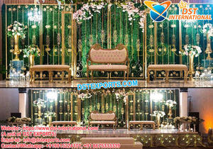 Decoración de escenario para bodas, escenario de lujo, estilo europeo moderno, Hollywood - Product Image 4