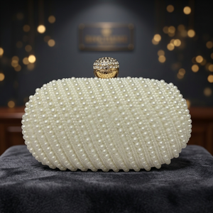 Bolso de Mano Tipo Clutch de Cuero Genuino Estilo Vintage para Mujer, con Cierre de Cremallera, Impermeable, Casual, para Fiestas, Día de San Valentín, con Dos Compartimentos Extraíbles - Product Image 1