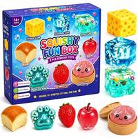Boîte mystère TPR Butter Cheese Pinch, jouet promotionnel anti-stress souple en forme de sucre de malt