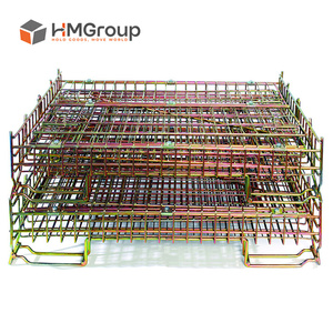 กรงเก็บของโลหะชุบสังกะสีแบบมาตรฐาน รับน้ำหนักได้ 800 กก. ประตูหน้าเปิดได้ แบบตาข่าย - Product Image 4