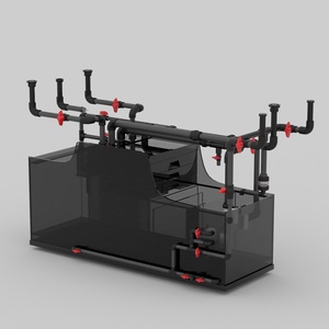 حوض سمك فاخر ذكي سعة 200 جالون مع فلتر لحوض أسماك الكوي، زجاج منخفض الحديد وإطار معدني، حوض مياه عذبة للأسماك في غرفة المعيشة - Product Image 6