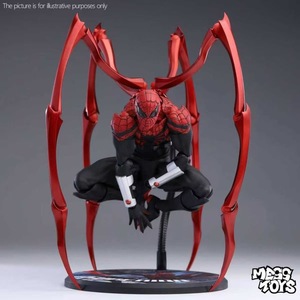 Figurine d'action en PVC Spider-Man MessToys, best-seller, nouvelle collection, thème militaire, noir et rouge, figurine d'anime, décoration de personnage de super-héros - Product Image 1
