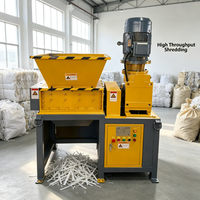 Broyeur à double arbre robuste VANEST, broyeur industriel à double arbre, machine de recyclage des déchets solides municipaux
