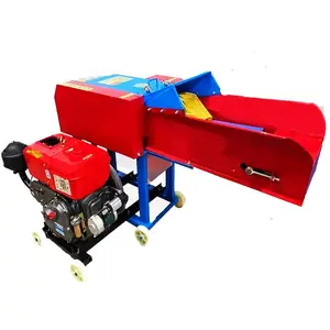 Chaff Cutter Silage Hay Cutter And Silk Kneading Machine Cow Sheep Rabbit Poultry Feed Grass Chaff Cutter Machine